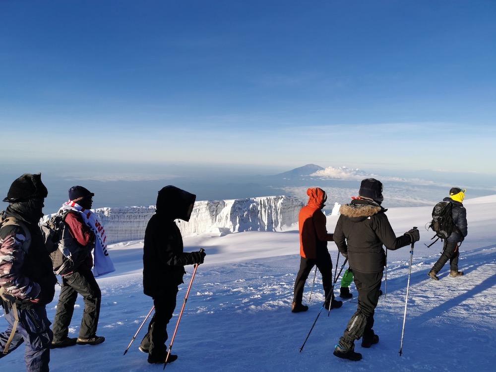 Kibo Hut to Uhuru Peak via Marangu Route