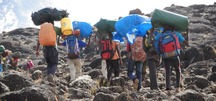 The Kilimanjaro Guides and Porters at Tanzania Hiking