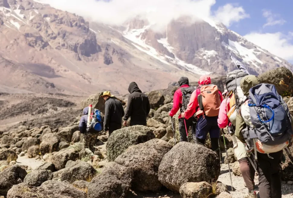 Dry season vs wet season Kilimanjaro
