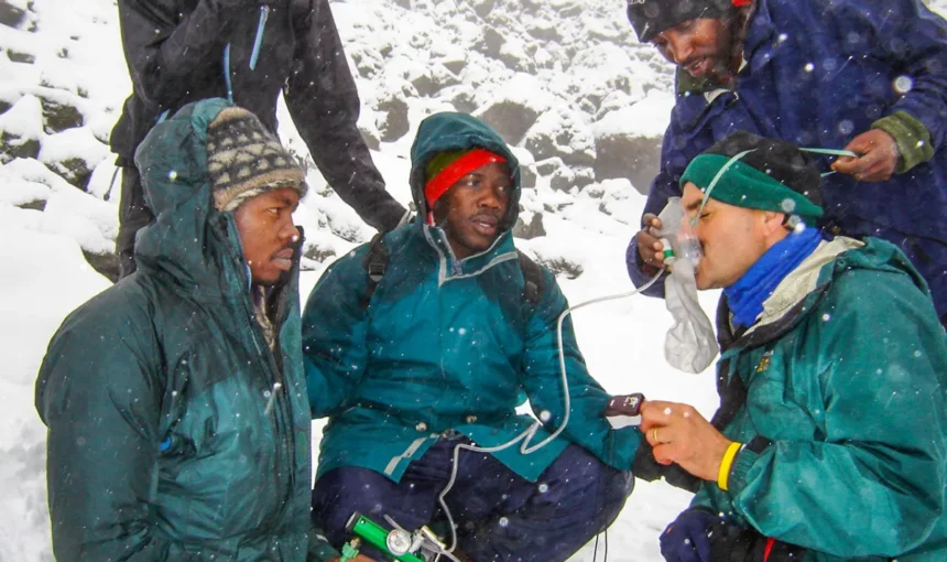 Oxygen use on Kilimanjaro