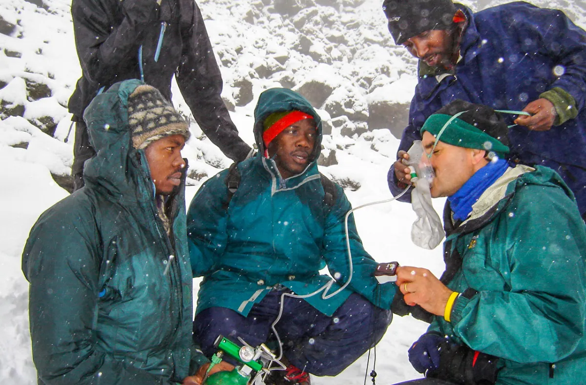 Oxygen use on Kilimanjaro